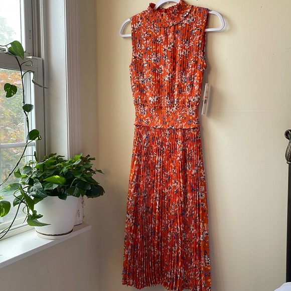 Floral NANETTE LAPORE Orange Print DRESS - Picture 1 of 4
